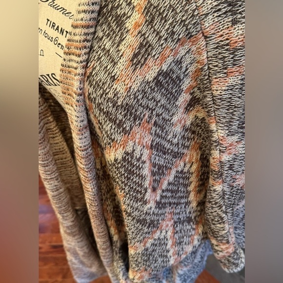 Ariat Macave Chevron Knit Cardigan Sweater Wool Small Medium Western Aztec Brown - Picture 7 of 9